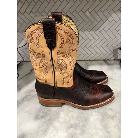 Double H - Graham Men's 11" USA Bison Wide Square Toe I.C.E Roper - DH4305 11.5 - Picture 1 of 10
